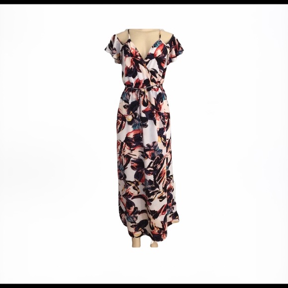 🦋 Bar III Floral Print Maxi Dress - Picture 2 of 8